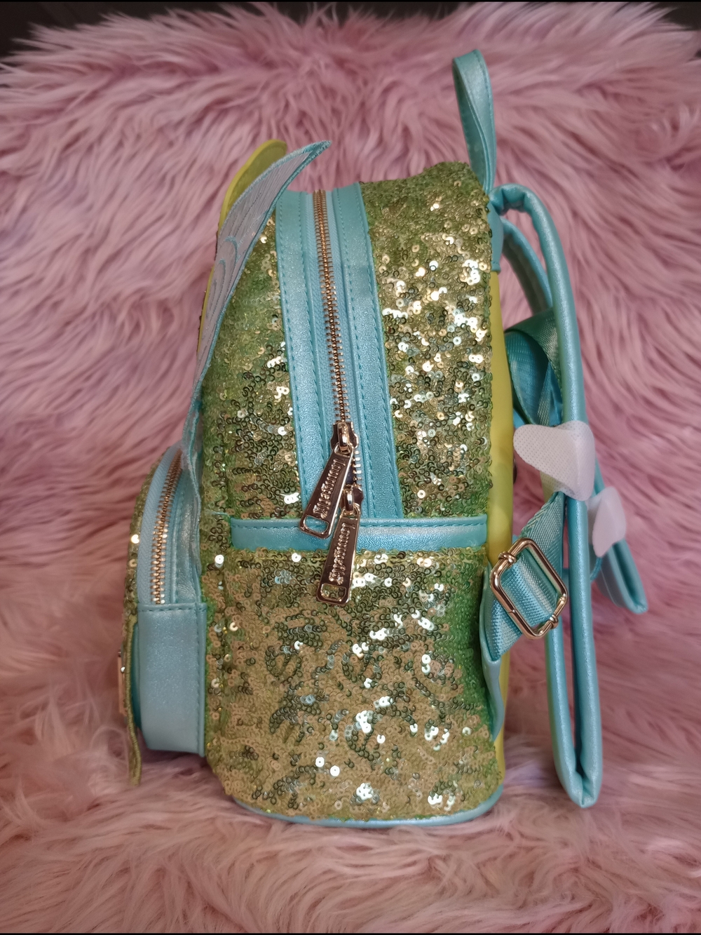 Disney Tinkerbell Sequin Backpack Loungefly - Picture 7 of 11